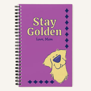 Carnet "Restez Doré" Retriever Doré Personnalisé
