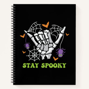 Carnet Restez Éffrayant Halloween Squelette main