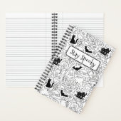 Carnet Restez Éffrayant Illustration Halloween (À l'intérieur)