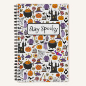 Carnet Restez Éffrayant Illustration Halloween (Recto)