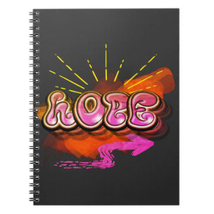 Carnet Restez inspiré Graffiti HOPE Graphisme
