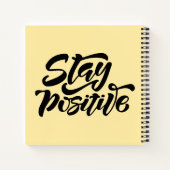 Carnet Restez positif Jaune (Dos)