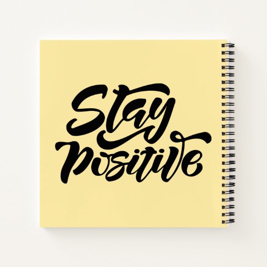 Carnet Restez positif Jaune (Dos)