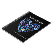 Carnet Restez sur le cours et d'autres rappels Black Blue (Côté gauche)