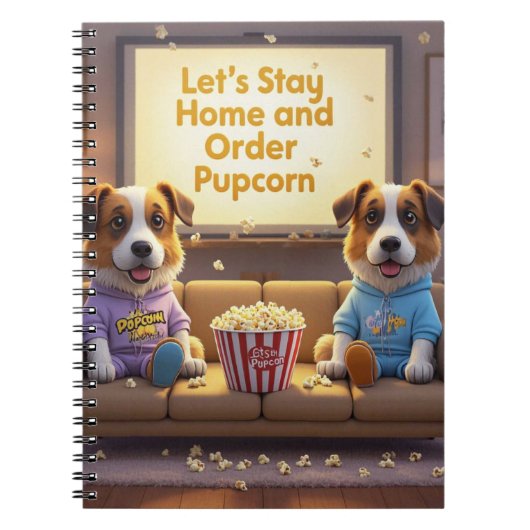 Carnet Restons à la maison et commandez des chiens de car (Devant)