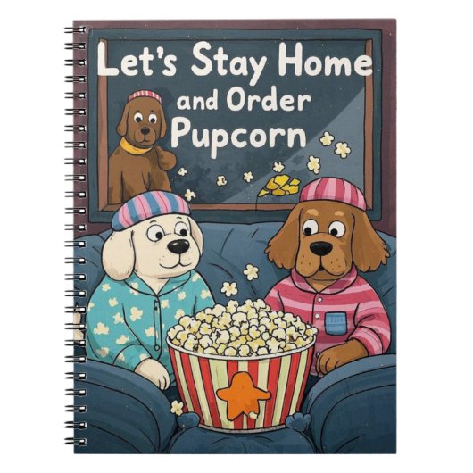Carnet Restons à la maison et commandez des chiens de car (Devant)
