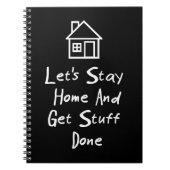 Carnet Restons la maison et obtenons la substance faite (Devant)