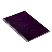 Carnet Résumé abstrait moderne de luxe pourpre (Côté Droit)