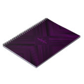 Carnet Résumé abstrait moderne de luxe pourpre (Côté gauche)