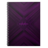 Carnet Résumé abstrait moderne de luxe pourpre (Devant)