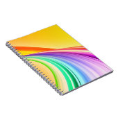 Carnet Résumé Design Jaune Orange Bannière Arrière - plan (Côté Droit)