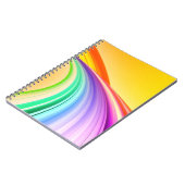 Carnet Résumé Design Jaune Orange Bannière Arrière - plan (Côté gauche)