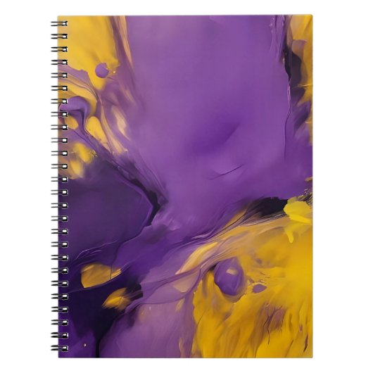 Carnet Résumé violet et or (Devant)