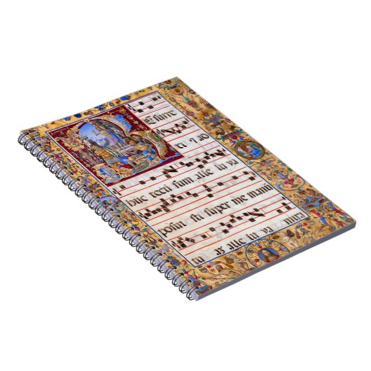 Carnet Résurrection de Pâques Antiphon médiéval grégorien (Côté Droit)