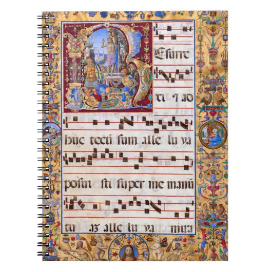 Carnet Résurrection de Pâques Antiphon médiéval grégorien (Devant)