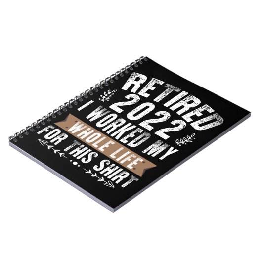 Carnet Retired 2022 (Côté gauche)