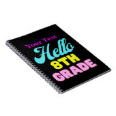 Carnet Retour à l'école, 8e année.Carnet (Côté Droit)