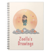 Carnet Retour à l'école dans un style Anime Kawaii (Devant)