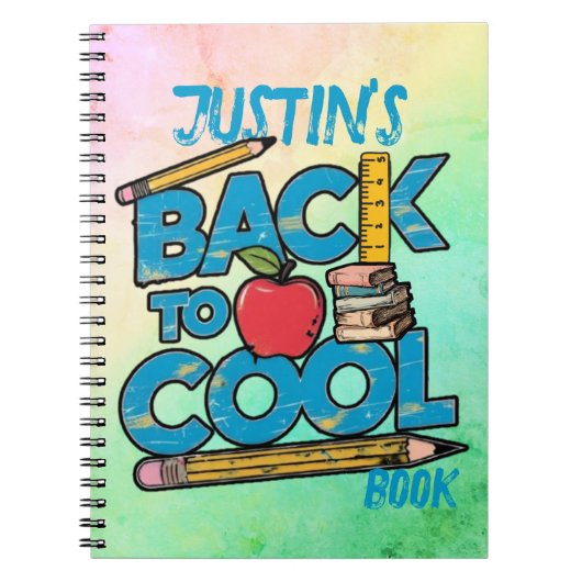 Carnet Retour à l'école d'un enfant mignon  (Devant)