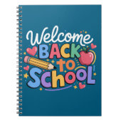Carnet Retour à l'école enseignant premier jour d'école d (Devant)