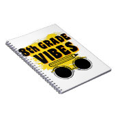 Carnet Retour à l'école T-shirt 8e année Vibes Enfant pre (Côté Droit)