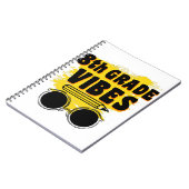 Carnet Retour à l'école T-shirt 8e année Vibes Enfant pre (Côté gauche)