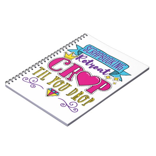 Carnet Retrait de scrapbooking Retraite Crop Jusqu'à la s (Côté gauche)