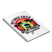 Carnet Retraité 2024 Pas mon problème Plus Retraite (Côté Droit)