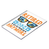 Carnet Retraité 2024 Pas mon problème Plus Retraite (Côté gauche)