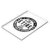 Carnet Retraité 2025 Plus mon problème - Retraite (Côté gauche)