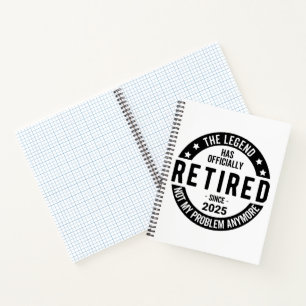 Carnet Retraité 2025 Plus mon problème - Retraite