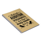 Carnet Retraité Auditeur Funny Retraite (Côté Droit)