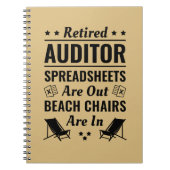 Carnet Retraité Auditeur Funny Retraite (Devant)