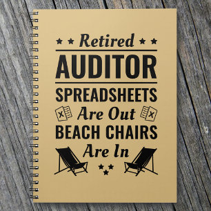 Carnet Retraité Auditeur Funny Retraite