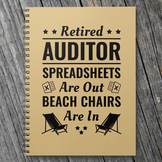 Carnet Retraité Auditeur Funny Retraite