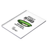 Carnet Retraite de golf avec drapeau sur le terrain de go (Côté gauche)