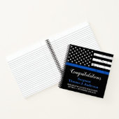 Carnet Retraite de police Personnalisez Thin Blue Line In (Intérieur)