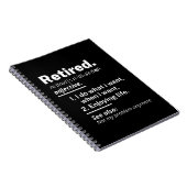 Carnet retraite. définition drôle retraite (Côté Droit)