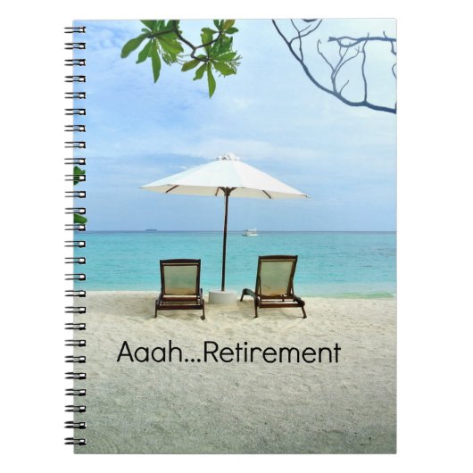 Carnet Retraite, détente à la plage (Devant)