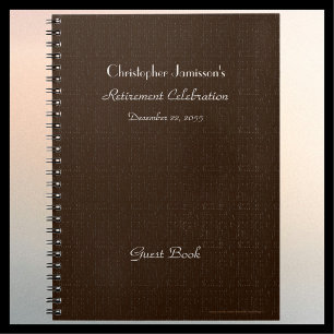 Carnet Retraite, Faux Brown Burlap