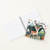 Carnet Retraite rustique - Cerf d'automne dans le pin de (Intérieur)