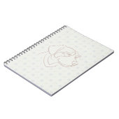 Carnet Retriever doré motif doré (Côté gauche)