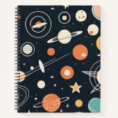 Carnet Retro 1950's Space Age Stars and Planets (Devant)