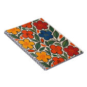 Carnet Retro 1960s Style Floral Pattern (Côté Droit)