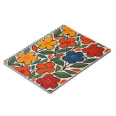 Carnet Retro 1960s Style Floral Pattern (Côté gauche)