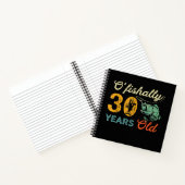 Carnet Retro 30th Birthday Fishing Gift Turning 30 Bass (Intérieur)