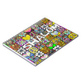 Carnet Retro 60s Psychedelic Shalom LOVE (Côté gauche)