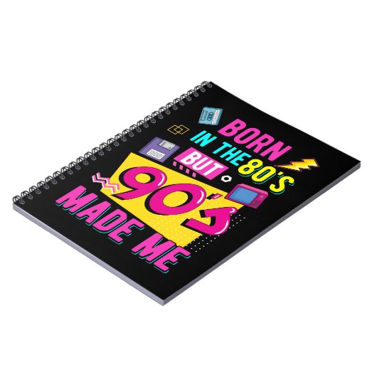 Carnet Retro 80s Born Music Party Disco 90s (Côté gauche)