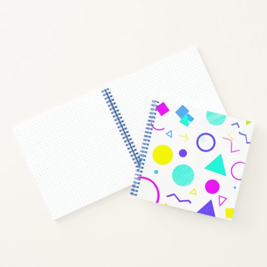 Carnet Retro 80s Memphis Geometric Pattern (Intérieur)