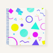 Carnet Retro 80s Memphis Geometric Pattern (Devant)